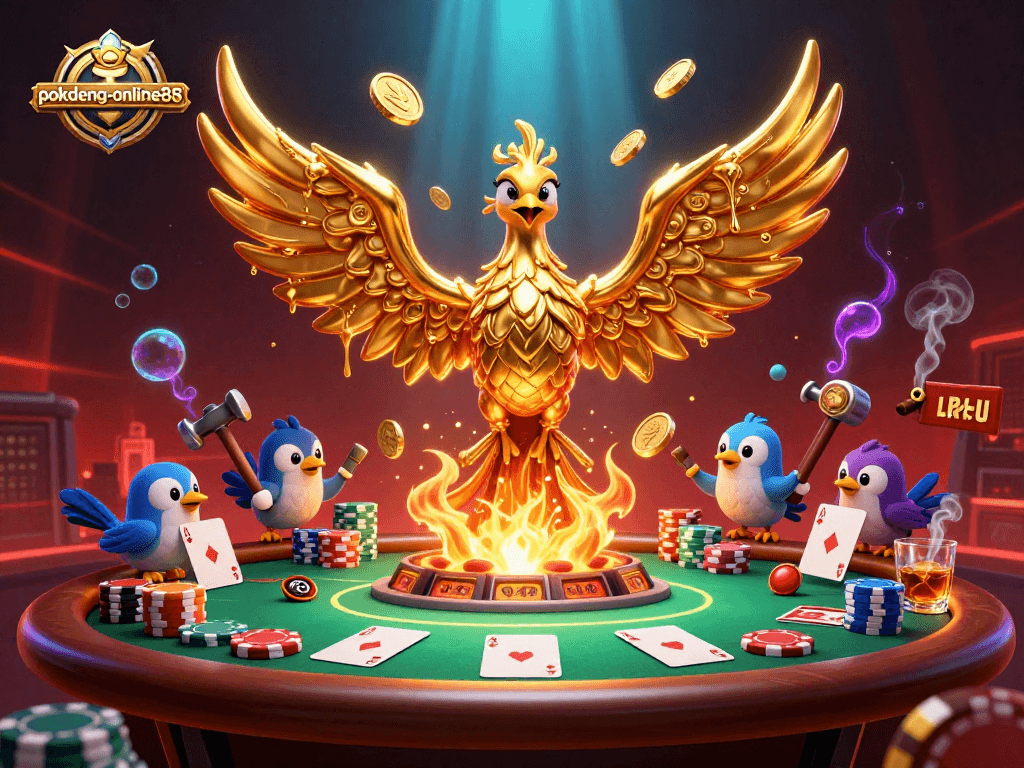 Poker players engaging in strategic gameplay while encountering the exciting essence of pokdeng-online88