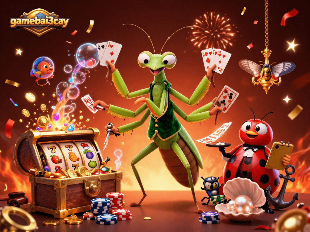 Experience thrilling gameplay with the gamebai3cay casino scene, showcasing vibrant characters and dynamic action!
