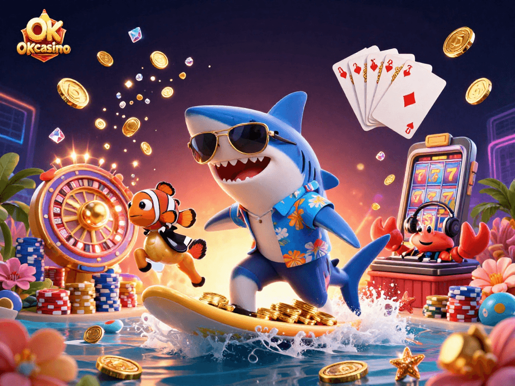 OKcasino ทดลองเล่นสล็อตออนไลน์ พร้อมความตื่นเต้นจากการหมุนวงล้อ