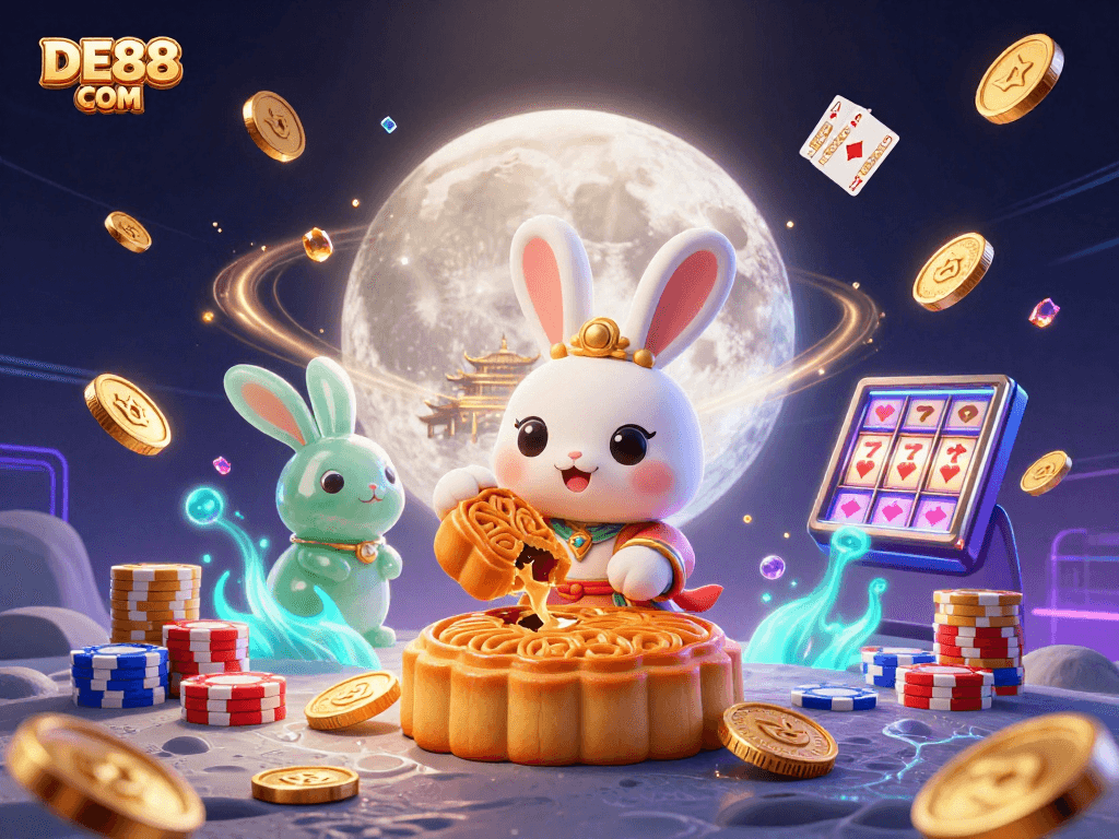 Experience thrilling gameplay with DE88 COM's exciting casino universe featuring vibrant characters and game elements.