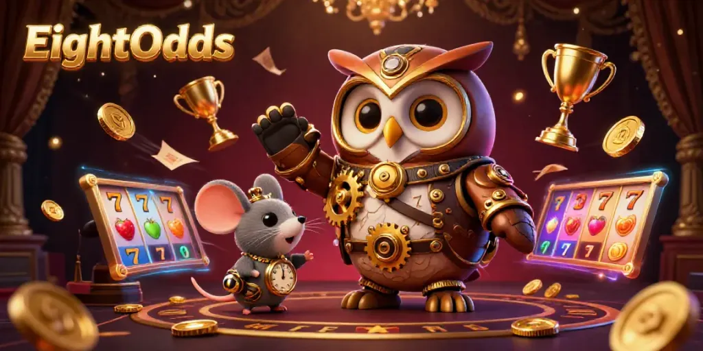 Experience the thrilling world of EightOdds featuring cartoon characters in a vibrant online casino.