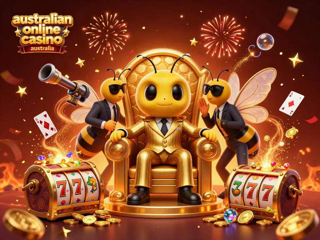 Exciting gameplay in a vibrant Australian online casino Australia scene with fun characters.