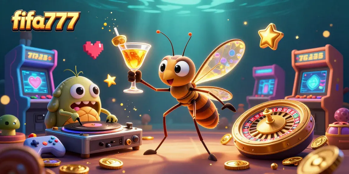 Join the thrilling action at fifa777 with this vibrant casino-themed 3D illustration.