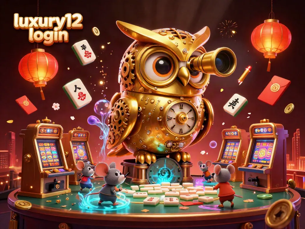 Experience luxury12 login with our dazzling 3D casino illustration filled with vibrant gaming elements.
