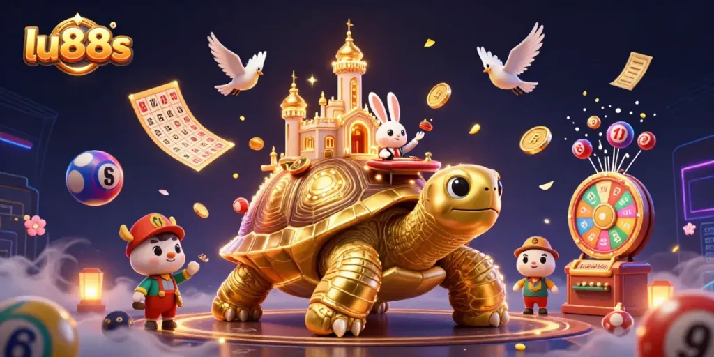 Experience the thrill of winning with lu88s in a vibrant casino scene filled with dynamic game elements.
