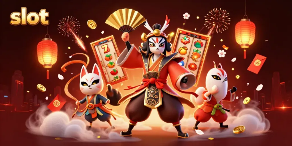 Menangkan slot dengan pemain dan elemen keberuntungan di festival perjudian.
