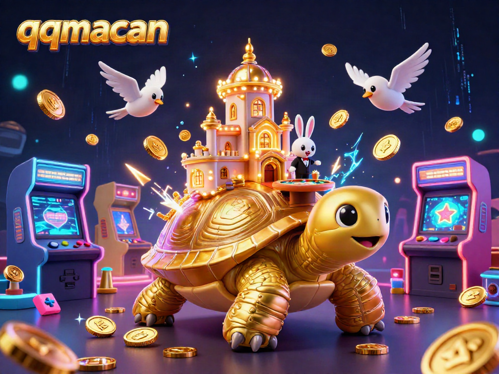Experience thrilling gameplay with qqmacan at a lively casino featuring unique characters and engaging elements.