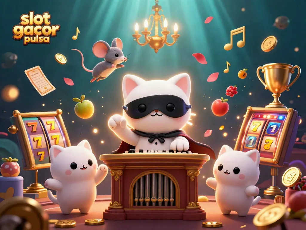 Engage with slot gacor pulsa while enjoying a vibrant casino scene filled with dynamic game elements.