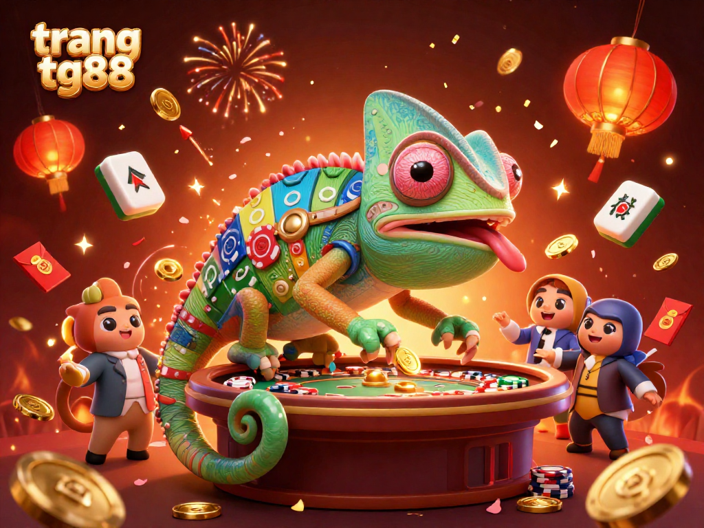 Experience vibrant gameplay at trang tg88 with a colorful 3D casino celebration.