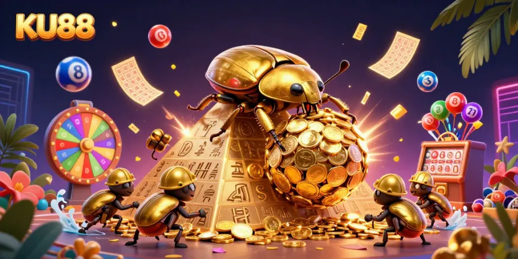 Engage in thrilling experiences at KU88 casino with dynamic lottery and prize elements.