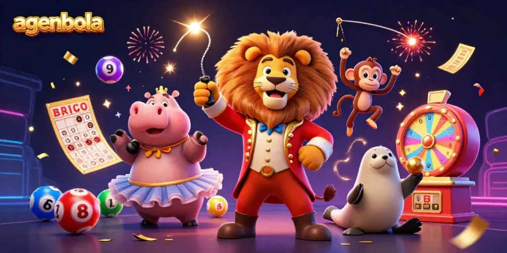 Engage in thrilling gameplay at agenbola with vibrant casino elements and lively characters.