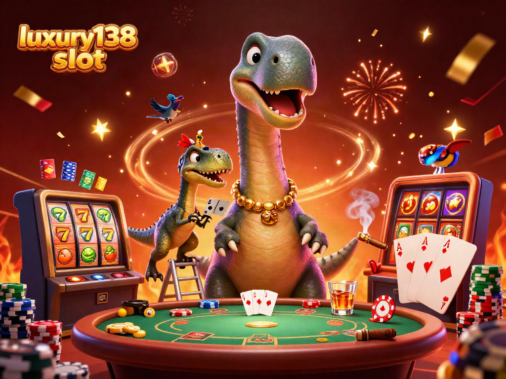 Putaran slot luxury138 slot yang menyenangkan dengan simbol keberuntungan di kasino