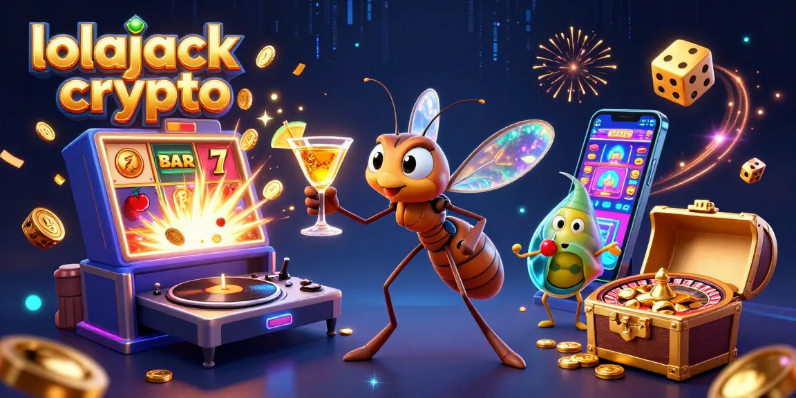 Experience the vibrant excitement of lolajack crypto in a dynamic 3D casino scene with unique characters and games.