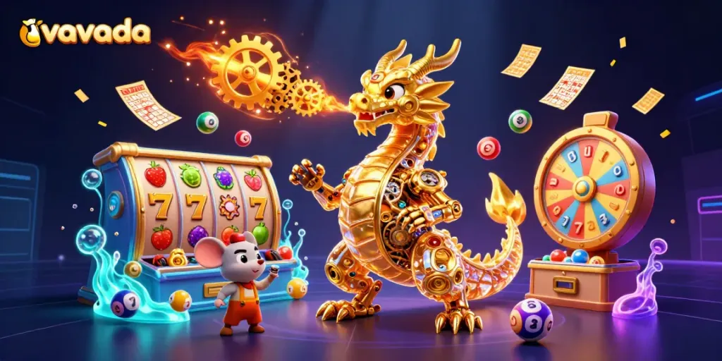 Experience thrilling wins at Vavada Casino with vibrant slot reels and golden jackpots in action.
