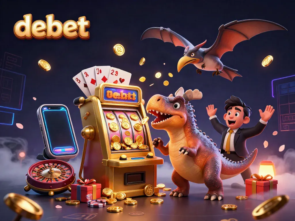 Experience debet's excitement with jackpots, casino characters, and action-packed gaming elements.