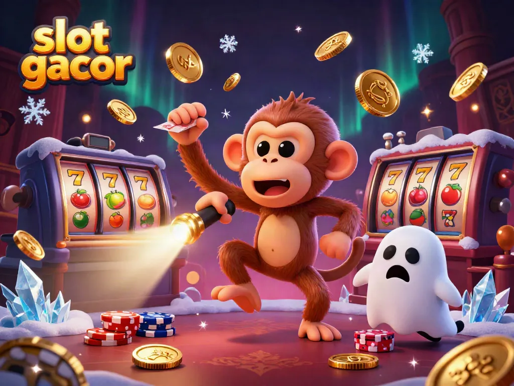 Slot gacor menggambarkan monyet poltergeist dan anjing pemburu hantu di kasino yang angker.