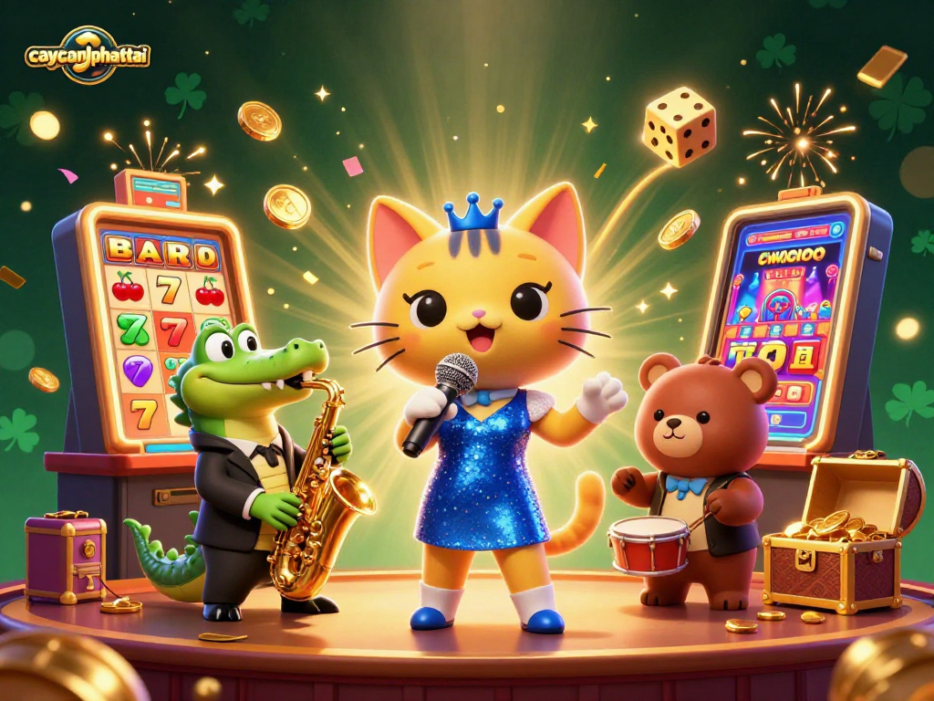 Engage with caycanhphattai while exploring the vibrant world of casino games with 3D characters and dynamic visuals.