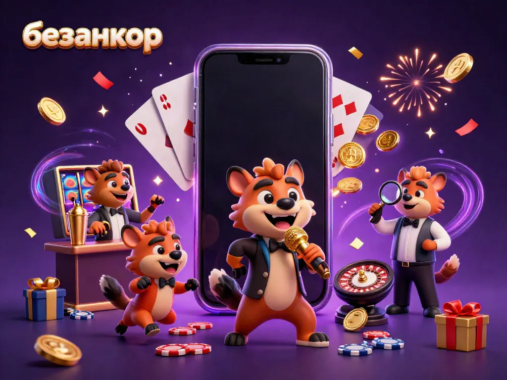 Join the vibrant comedy casino atmosphere featuring hyenas performing and enjoying games, embodying the spirit of безанкор gambling.
