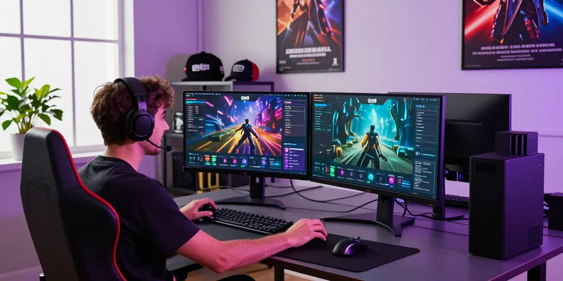 Exciting gaming setup showcasing the go8 platform with vibrant visuals and gear.